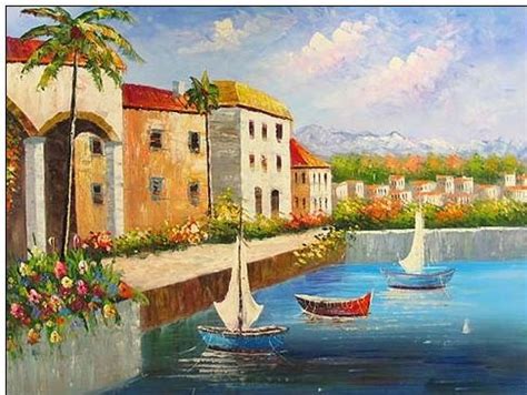 17 Best images about Mediterranean Sea Landscapes Oil Paintings on Pinterest | Terrace, Search ...