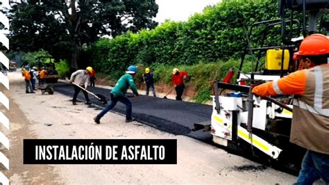 Instalación De Asfalto ⚙ Proceso De Asfaltado Colocación De Mezcla