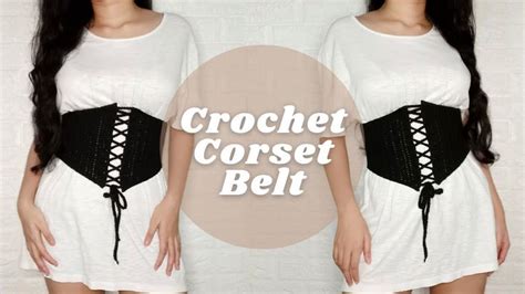 Easy Crochet Corset Belt Tutorial Free Pattern Kc Diy 🇵🇭 Youtube Crochet Fashion