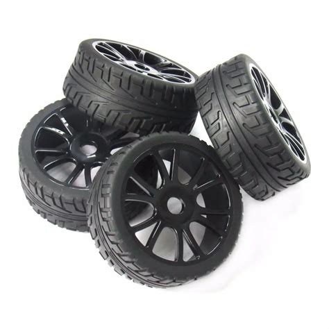 Pcs Mm Hex Hub Wheel Rim Tires Tyre For Off Road Rc Car Buggy