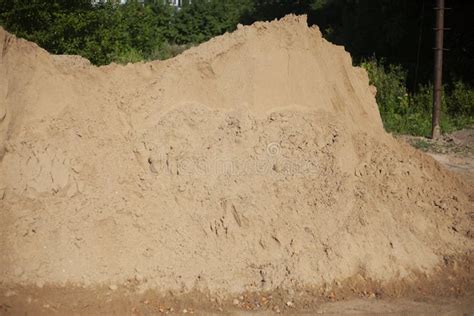 Construction sand. stock photo. Image of engineering - 195165324 