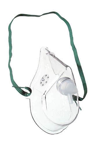 Oxygen Mask Adult W 7 Tubing Medium Concentration