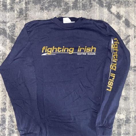 Notre Dame “Fighting Irish” long sleeve shirt - Depop