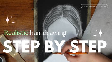 How I Draw Realistic Hair Realistic Hair Drawing Tutorial For