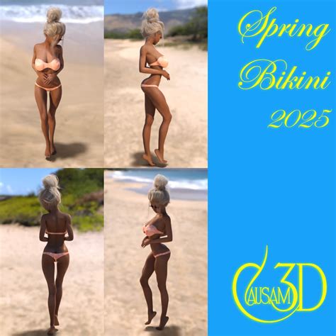 Spring Bikini 2025 Daz Content By Causam3D