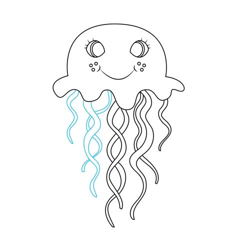 How To Draw A Jellyfish Step By Step