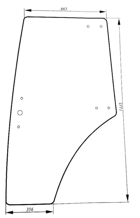 SZYBA DRZWI ZETOR PROXIMA FORTERRA LEWA ZIELONA 53369092 Rol Parts