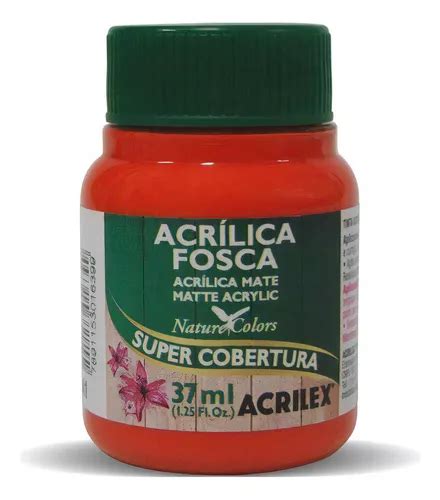 Pintura Acrílica Mate 37 Ml Acrilex Color Rojo Brillante Mercadolibre