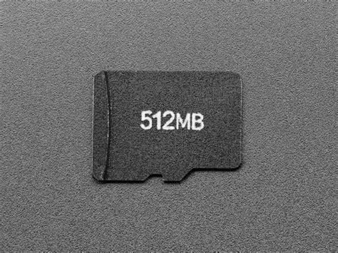 512MB micro SD Memory Card : ID 5252 : Adafruit Industries, Unique ...