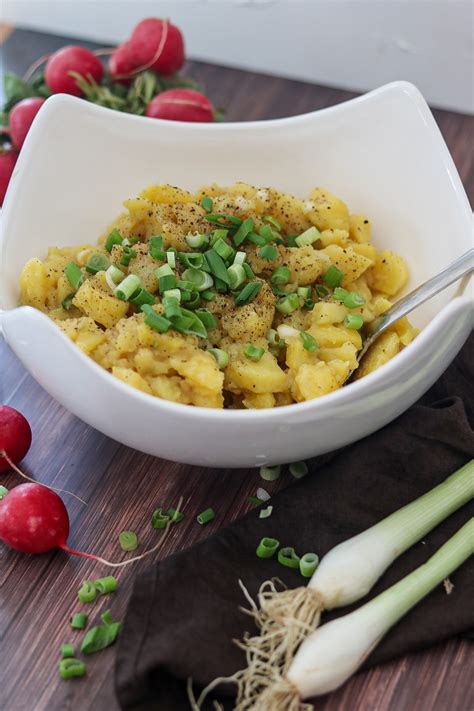 Bayrischer Kartoffelsalat Mit Brühe Essig Und Öl Prinzessinnenschmarrn