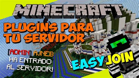 PLUGINS Para Tu SERVIDOR De Minecraft EASYJOIN Acciones De Entrada Y