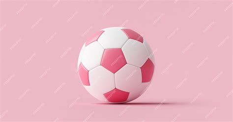 Premium Photo Pink Soccer Ball Or Football And Sport Equipment On