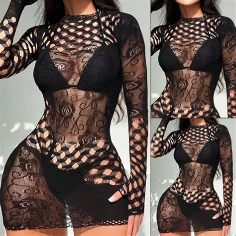 Maillots De Bain Sexy Pour Femmes Bikini Talonnant Votre Style Avec Robe Filet Eur