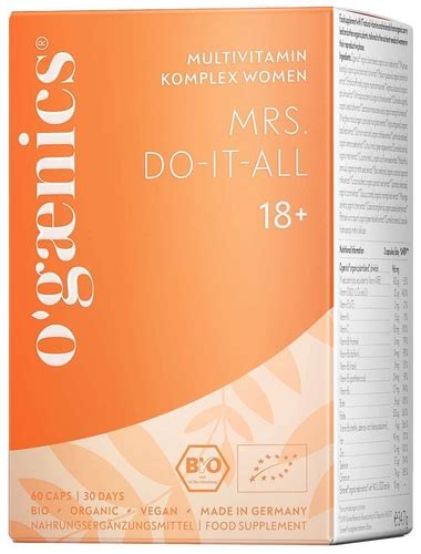 OGAENICS Mrs Do It All 18 Multivitamin Komplex Buy Online NICHE