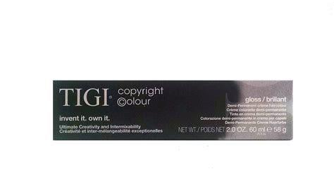 ZZX TIGI Copyright Colour GLOSS/BRILLIANT Demi-Permanent Haircolour 2oz ...