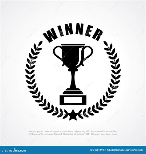 Winner retro emblem stock vector. Image of prize, badge - 34881492