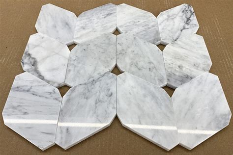 Buy Stone Center Online Carrara White Marble X Rhomboid Chipped