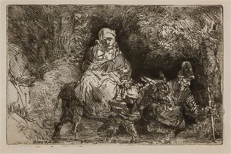 Lot Rembrandt Van Rijn After Dutch 1606 1669 Flight Into Egypt