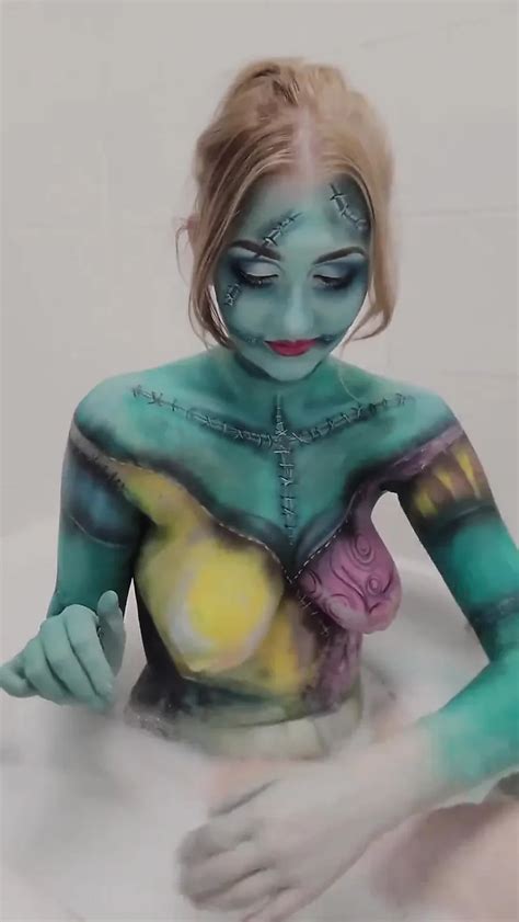 Cosplay Sally Body Paint Bath Tit Play Blonde Porn Feat Arielle Aquinas By Faphouse Xhamster