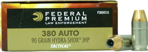 Federal Premium Tactical Hydra Shok Auto Gr Jhp St Ck