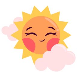 Sun Stickers - Free weather Stickers