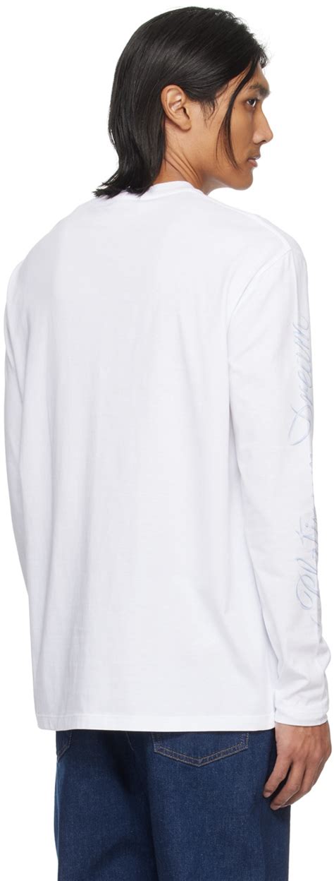 Stella Mccartney White Sexy Robot Long Sleeve T Shirt Stella Mccartney