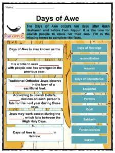 Yom Kippur Facts, Worksheets, Origin, Traditions & Significance For Kids