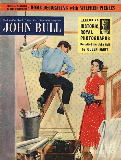 John Bull 1953 1950s Uk Expressions Diy Drawing By The Advertising