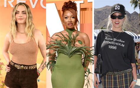 Cara Delevingne and Renée Rapp act as Lesbian Bodyodyguards for Megan Thee Stallion at Coachella