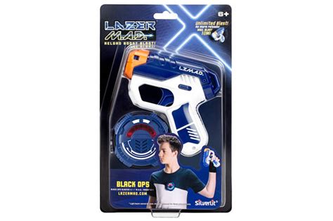 Лазерный пистолет с электронной мишенью, Silverlit Lazer M.A.D. Black ...