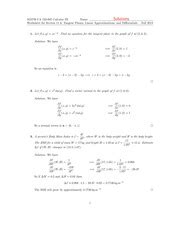 Lesson13 Tangent Planes Linear Approximations And Differentials