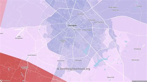 Fayette County, KY Political Map – Democrat & Republican Areas in Fayette County ...