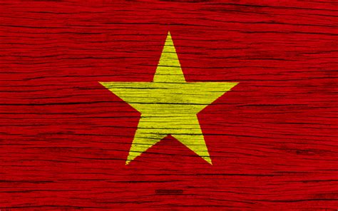 Download wallpapers Flag of Vietnam, 4k, Asia, wooden texture, Vietnamese flag, national symbols ...