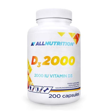 ALLNUTRITION Vit D3 2000IU 200 kapsułek Allecco pl