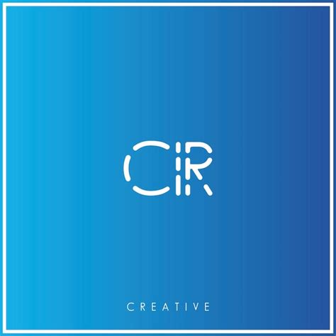 Cir premium vector último diseño de logotipo diseño creativo de