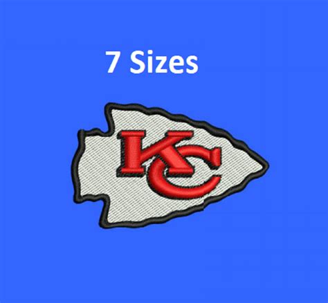 Kansas City Chiefs Team NFL Logo Digital Embroidery Design Etsy