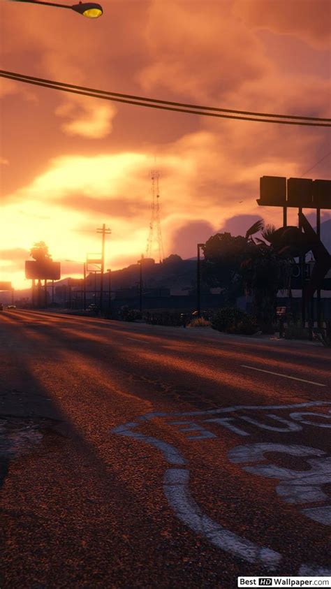 Grand Theft Auto V Online Sunset Hd Phone Wallpaper Pxfuel