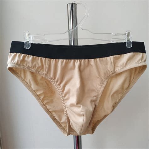Nude Cotton Stretch Briefs Mens Brief Beige Mens Underwear Etsy