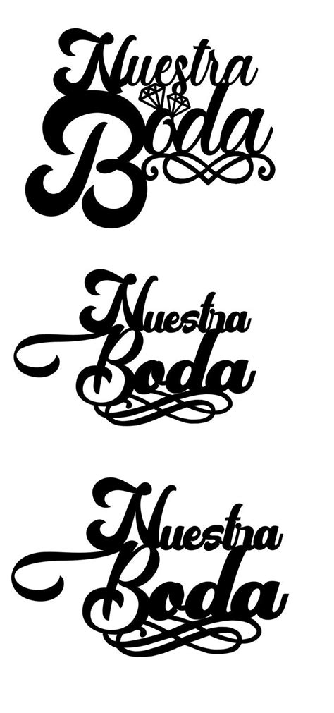 Nuestra Boda Svg Siluetas De Boda Boda Para Imprimir Gratis