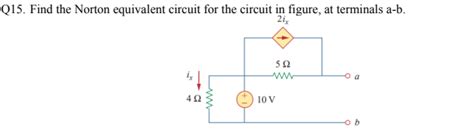 Solved Find The Norton Equivalent Circuit For The C