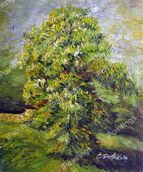 Chestnut Tree In Bloom Painting By Vincent Van Gogh Reproduction