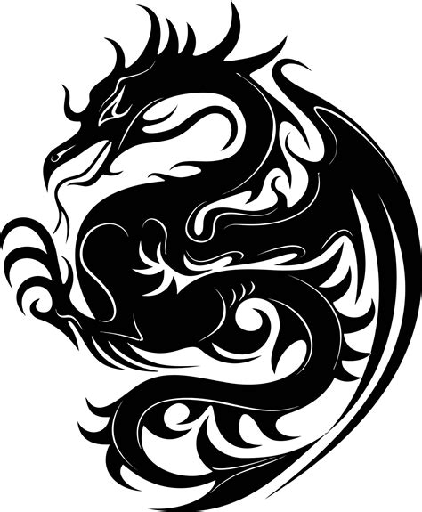 Dragon Stencil Vector Free Cdr Vectors File Vectors File