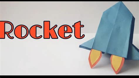 Origami Rockethow To Make A Paper Rocketlearn To Make Paper Rocket In