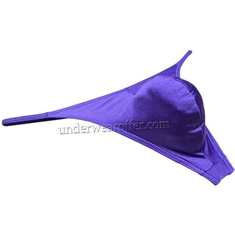 Sexy Men S Shiny Ice Silk String Thong Underwear Soft Bulge Pouch T Back Bikini Tangas Un M L