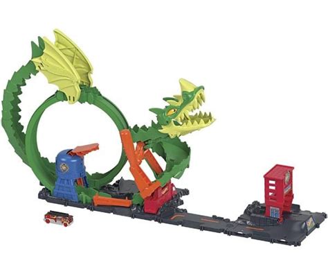 Žaidimų rinkinys HOT WHEELS Drakonas užpuolęs gaisrinę ermitazas lt