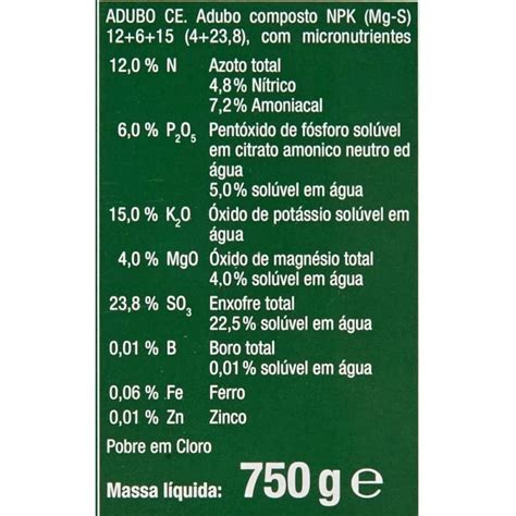 Abono Para Coníferas Y Setos Compo 750 Gramos