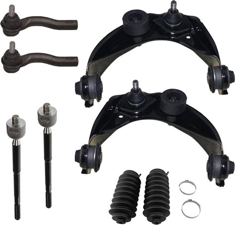 Pc Front Upper Control Arms Inner Outer Tie Rods Suspension Kit