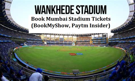 World Cup Ipl Wankhede Stadium Matches Tickets Booking 2023