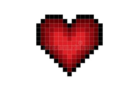 Pixel Heart Red Stock Vector Illustration Of Holiday 135228326