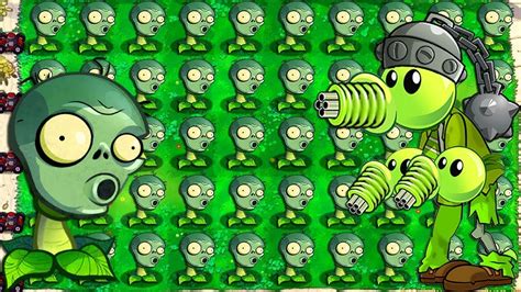 Repeater Zomplant Vs All Zombotany Plants Vs Zombies Mod